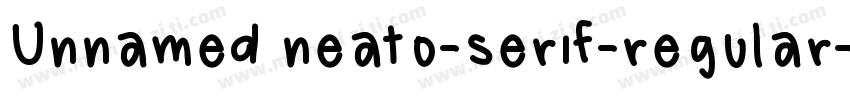 Unnamed neato-serif-regular字体转换